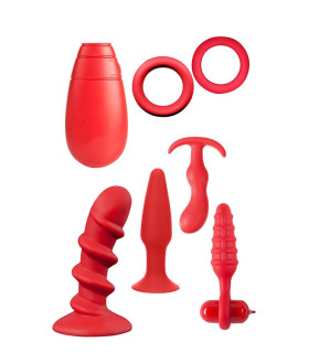 Набор MENZSTUFF VIBRATING PLEASURE SET RED - No Taboo