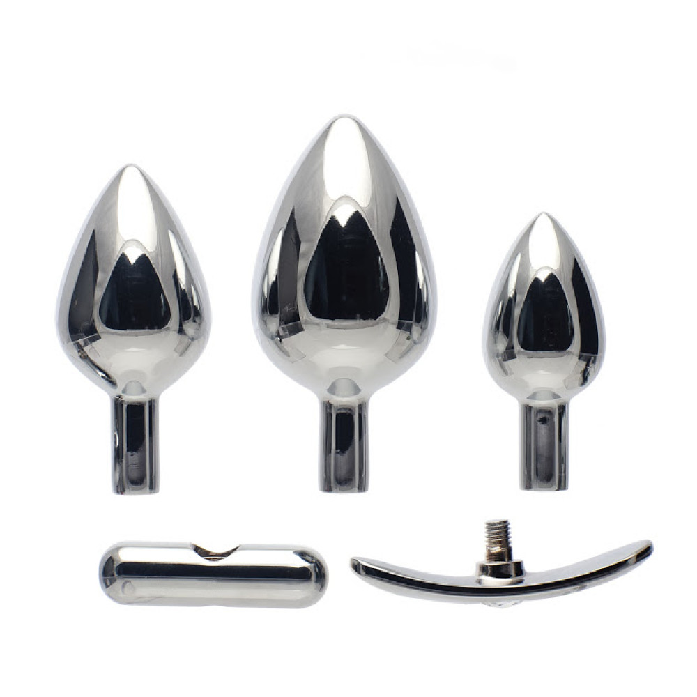 Набор металлических анальных пробок (32302), zoom