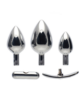 Набор металлических анальных пробок - No Taboo