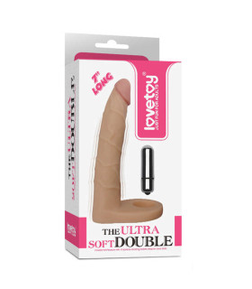 Насадка для подвійного проникнення з вібро The Ultra Soft Double Sleeve 7 - No Taboo