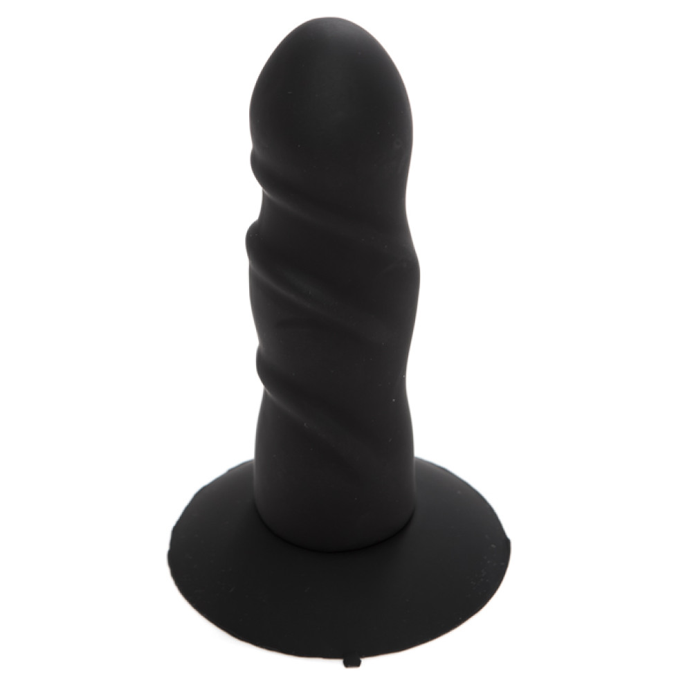 Насадка для страпона ребристая 100% медицинский силикон (29288), zoom