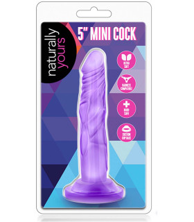 Фаллоимитатор реалистичный на присоске Blush Naturally Yours фиолетовый, 14.6 х 2.5 см - No Taboo