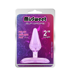 Анальная пробка Chisa фиолетовая, 6.6 х 2.4 см - No Taboo