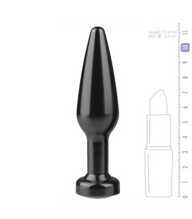 Пробка металева, чорна з білим каменем - No Taboo