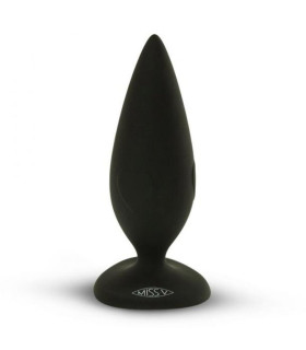 Силіконова анальна пробка Miss V-Heartbreaker Velvet Black - No Taboo