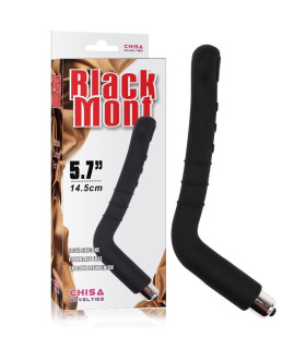 Анальний вібратор Chisa Black Mont, чорний, 25 х 3 см - No Taboo