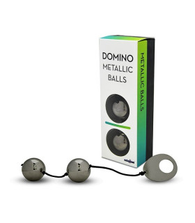 Вагінальні кульки DOMINO Metallik Black - No Taboo