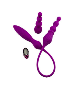 Вибратор для двоих с пультом LRS - No Taboo