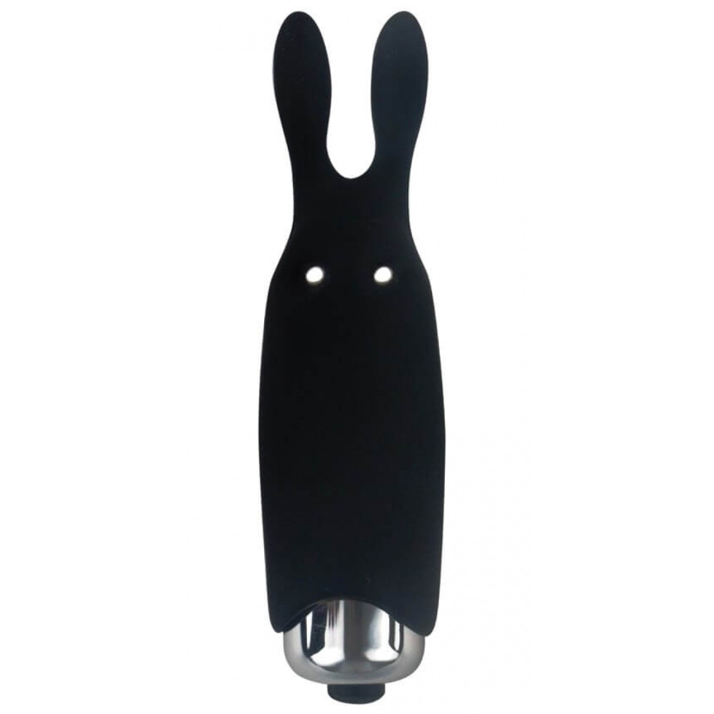 Минивибратор Adrien Lastic Rabbit черный, 8.5 х 2.3 см (29793), zoom