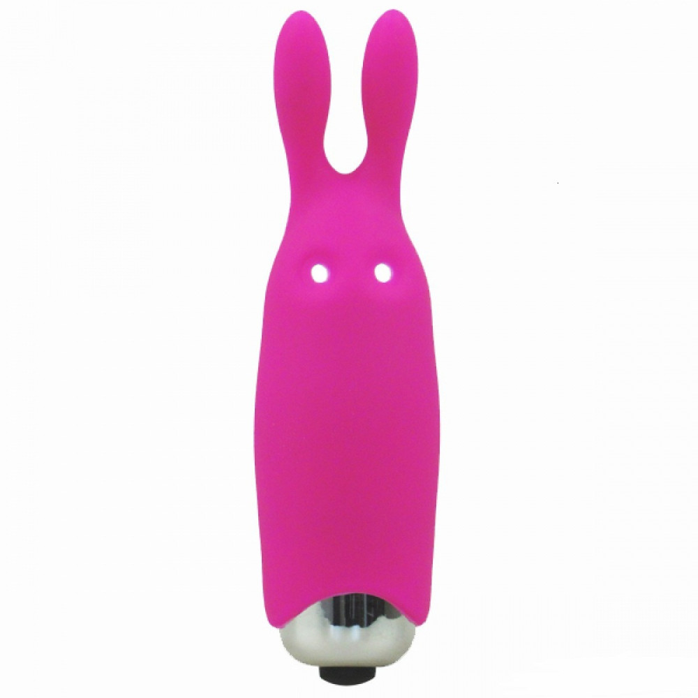 Минивибратор Adrien Lastic Rabbit розовый, 8.5 х 2.3 см (30448), zoom
