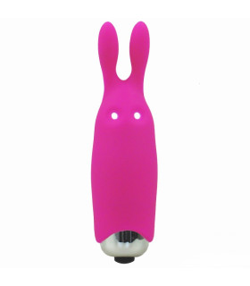 Минивибратор Adrien Lastic Rabbit розовый, 8.5 х 2.3 см - No Taboo