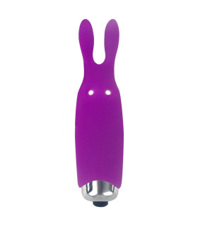 Минивибратор Adrien Lastic Rabbit фиолетовый, 8.5 х 2.3 см - No Taboo