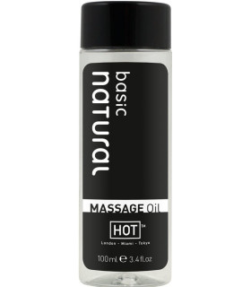 Массажное масло HOT Basic Natural с нейтральным ароматом, 100 мл - No Taboo