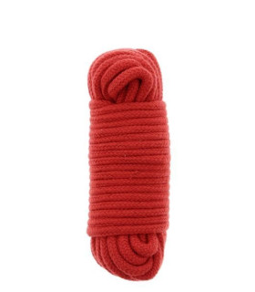Веревка для бондажа BondX хлопковая, 10 м, красная - No Taboo
