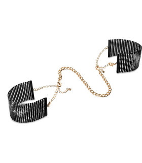 Браслеты-наручники Bijoux Indiscrets черные, OS - No Taboo