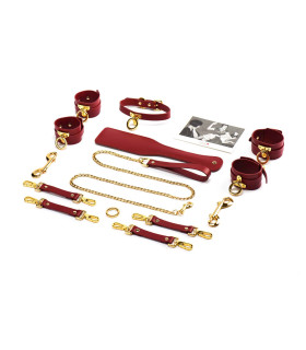 Чемодан ваших тайных желаний UPKO Kinky Tools Set итальянская кожа, красный - No Taboo