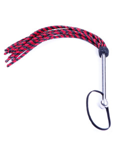 Флоггер (батіг) з плетеними хвостами, ручка метал, Голландія - No Taboo