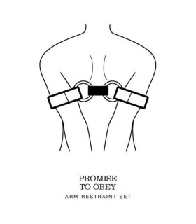 Fifty Shades of Grey - Ограничитель движения "Обещай быть послушной" (50 оттенков серого) - No Taboo