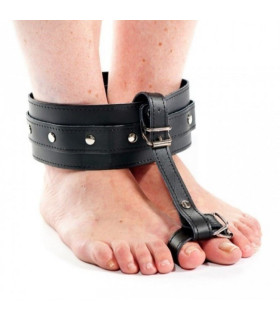 Фіксатор для ніг і пальців IDEA SM зі штучної шкіри, чорний - No Taboo