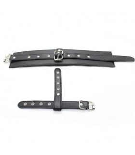 Фіксатор для ніг і пальців IDEA SM зі штучної шкіри, чорний - No Taboo