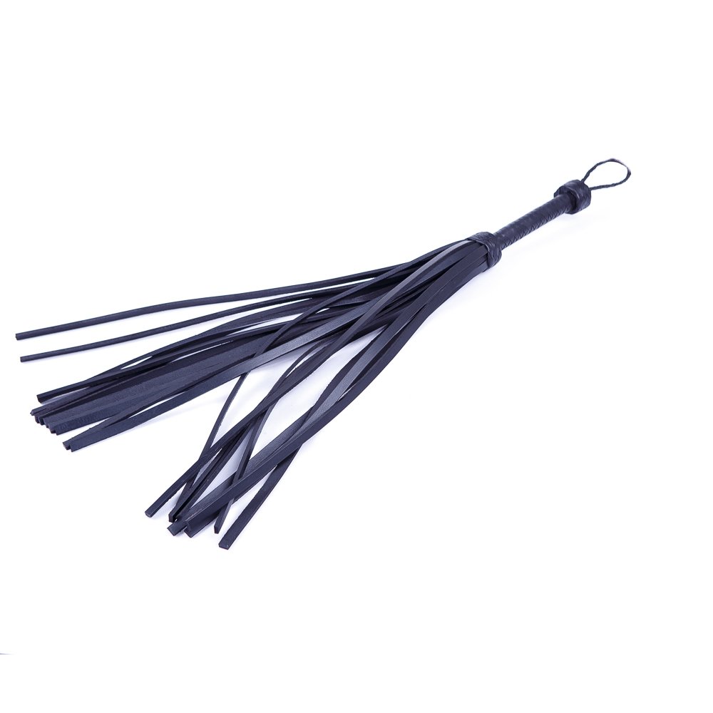 Флоггер (плетка) толстая кожа 21шт. лапша Голландия ручная работа (26320), zoom