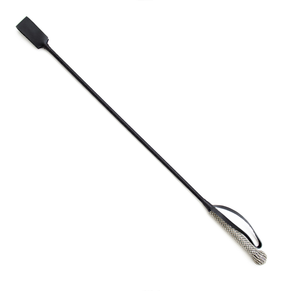 Кожаный стек IDEA SM со стразами на рукояти, черный, 68 см (33143), zoom