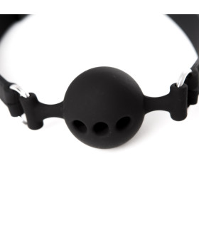 Кляп 100% медичний силікон "чорний кулька" NO TABOO - No Taboo