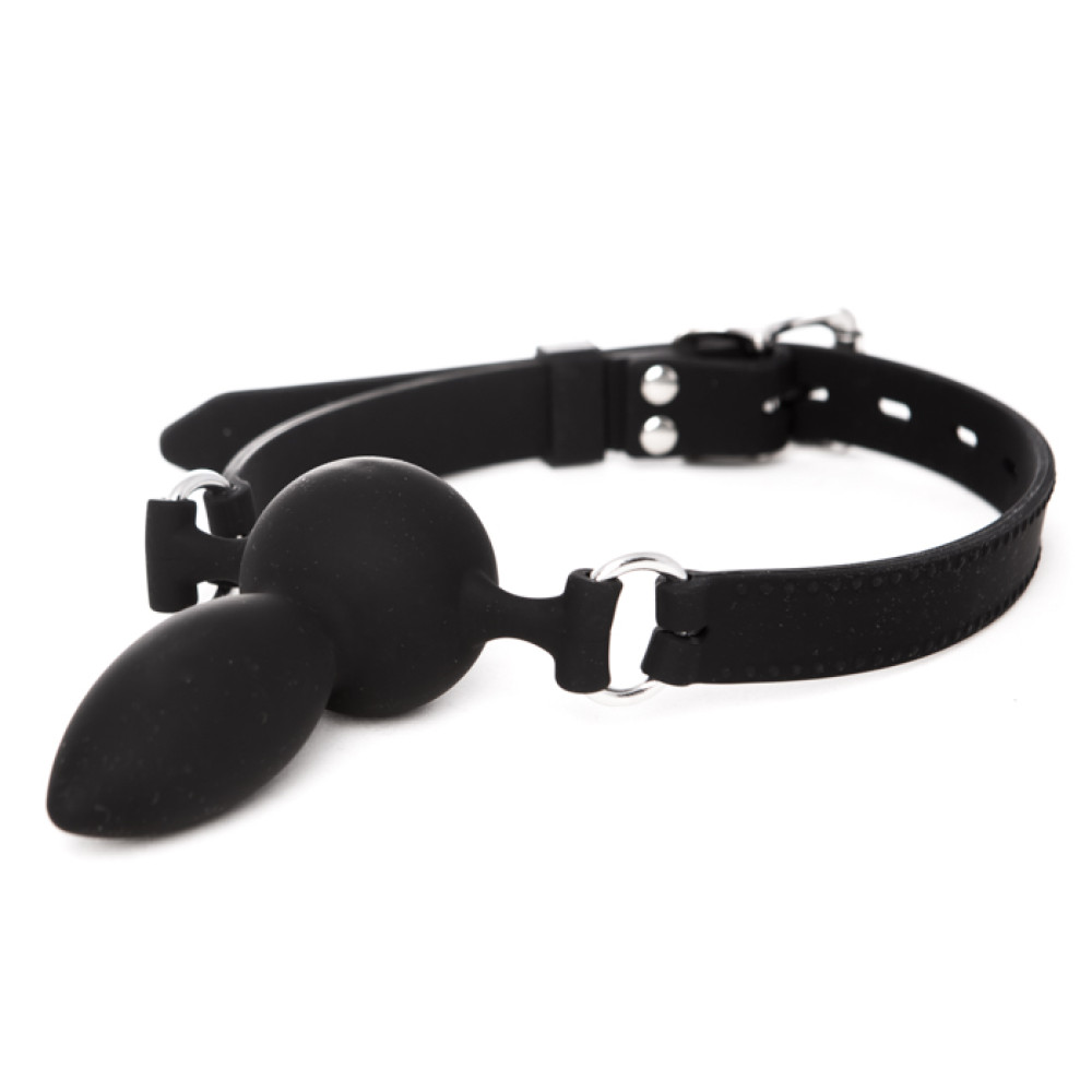 Кляп - анальная пробка 100% медицинский силикон NO TABOO (29273), zoom