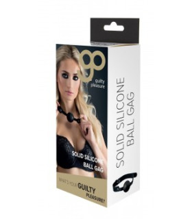 Кляп-кулька Guilty Pleasure чорний, 4 см - No Taboo