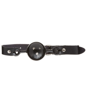 Кляп з латексним кулькою і шкіряним ремінцем NO TABOO - No Taboo