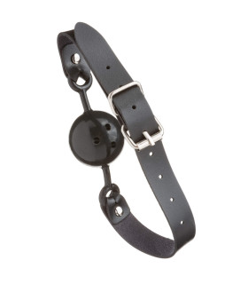 Кляп з латексним кулькою і шкіряним ремінцем NO TABOO - No Taboo