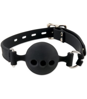 Кляп силікон 100% медичний силікон, чорний, великий no TABOO - No Taboo