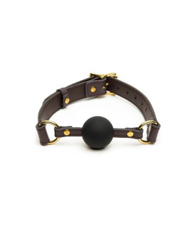 Кляп шкіра Лондон COCO DE MER-BROWN - No Taboo