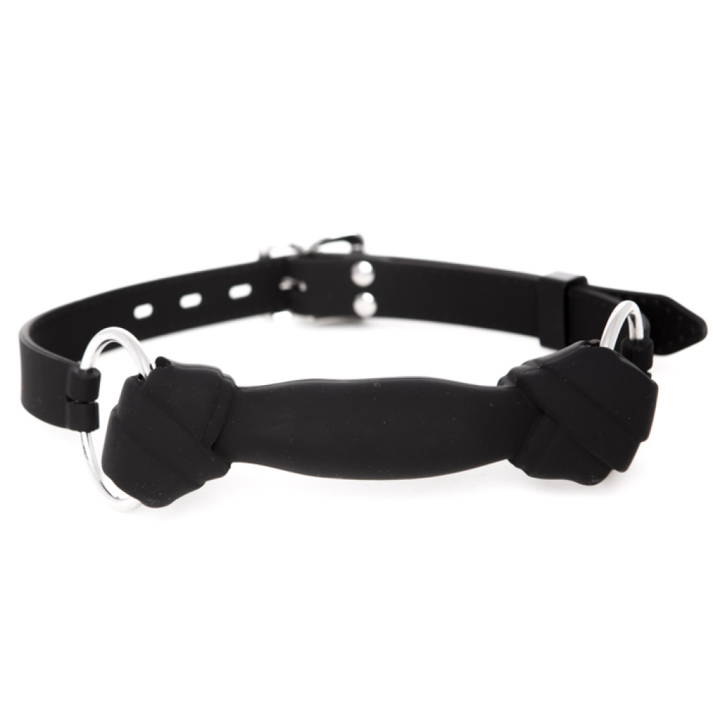 Кляп уздечка с узлами NO TABOO, 100% медицинский силикон (29295), zoom