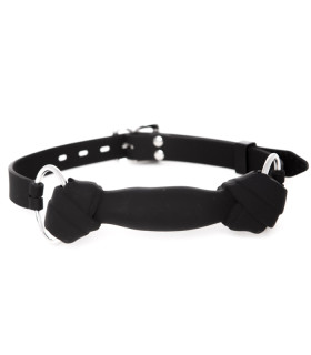 Кляп уздечка с узлами NO TABOO, 100% медицинский силикон - No Taboo