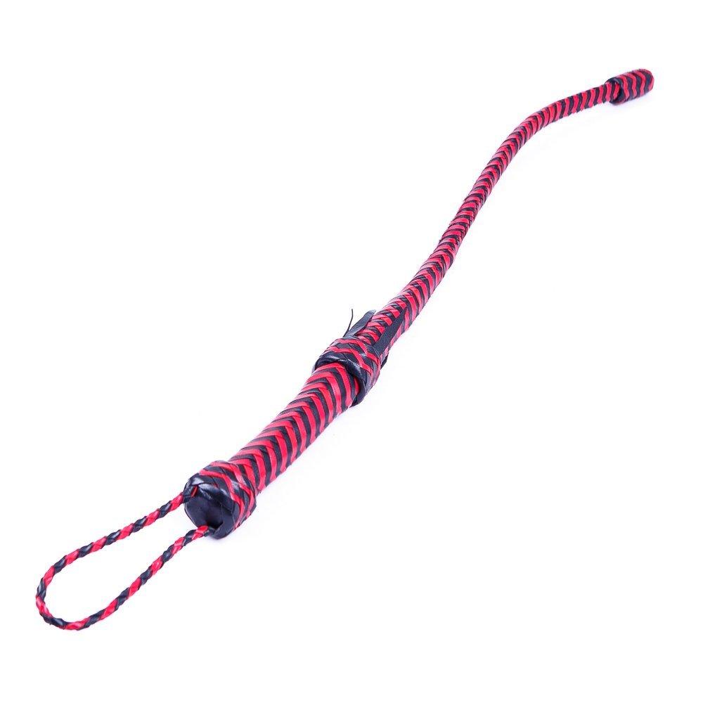Кнут черно-красный с грузом Голландия ручная работа (26316), zoom