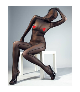 Комбінезон-мішок сітка на все тіло прозора пристрасть - No Taboo