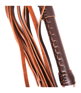 Флоггер (плетка) коричневый, кожаный NO TABOO - No Taboo