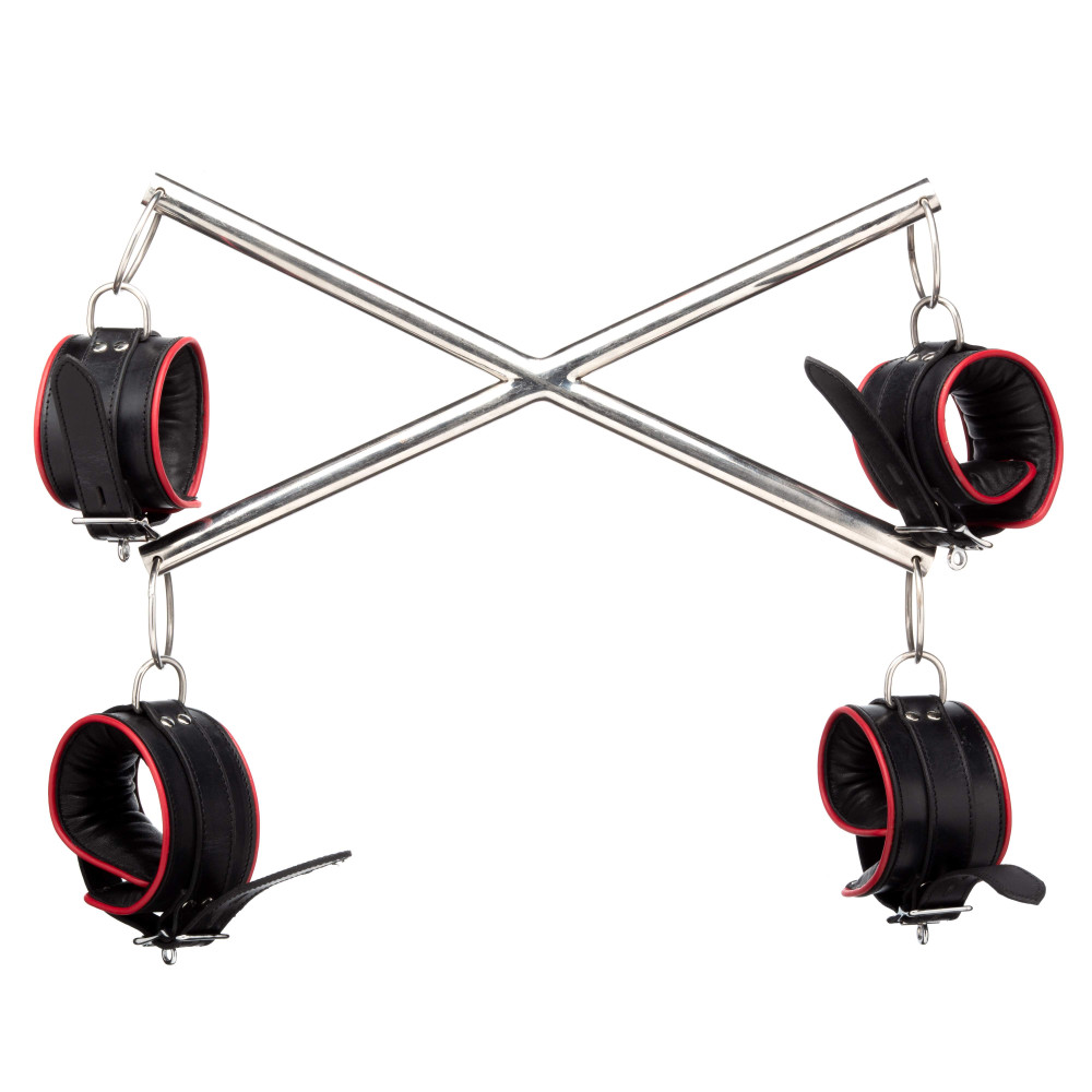 Крестовина металл с наручниками и поножами из кожи Голландия ручная работа (34990), zoom