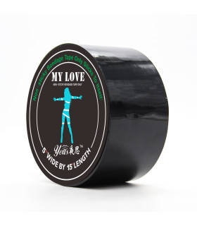 Стрічка бондажна IDEA SM чорна, 15 м - No Taboo