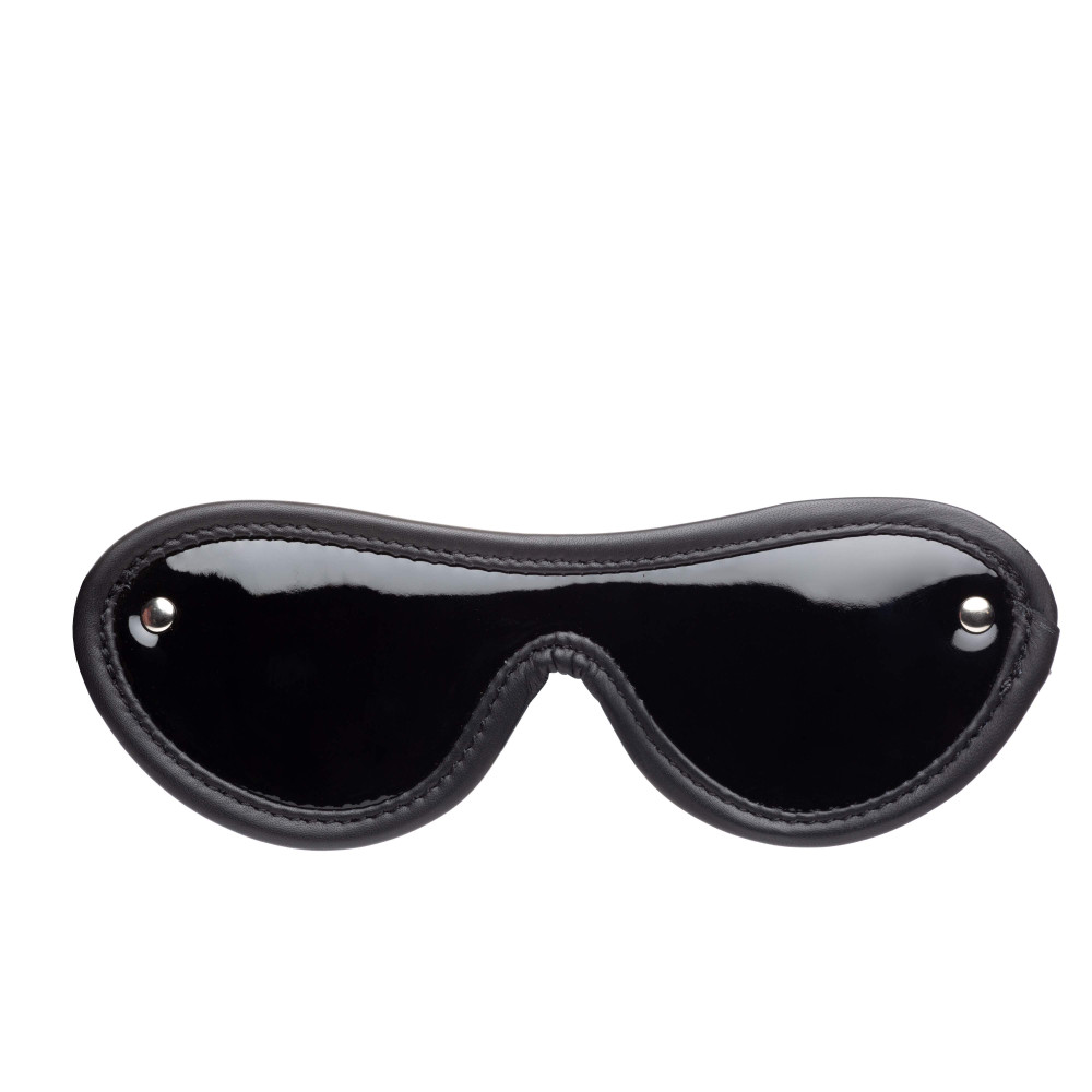 Маска італійської шкіри, чорна лакована ручна робота, Голландія (35106), zoom