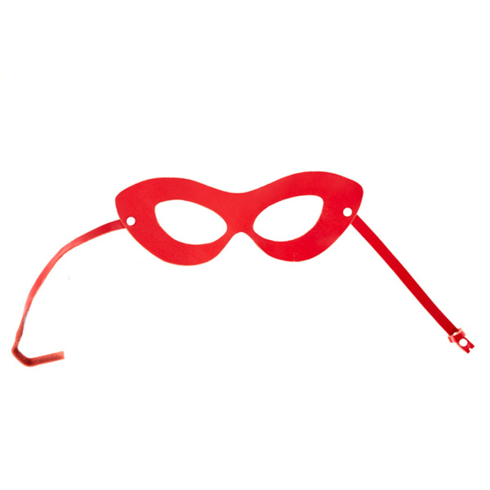 Маска красная (кожа) Голландия ручная работа (27920), zoom