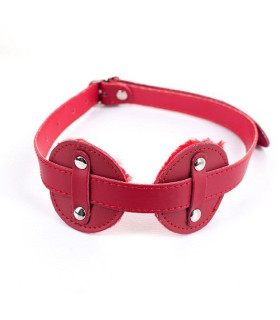 Маска на глаза красная кожзам - No Taboo