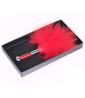 Волоть-пушок на короткій пластиковій ручці, в коробці, червоний NO TABOO - No Taboo