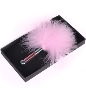 Волоть-пушок на короткій пластиковій ручці, в коробці, рожевий - No Taboo