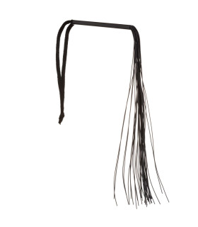 Мини флоггер (плетка) 100% медицинский силикон, черный, 30 см, NO TABOO - No Taboo