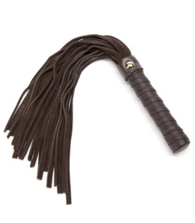 Флоггер (плетка) из кожи, коричневый, COCO DE MER - BROWN - No Taboo