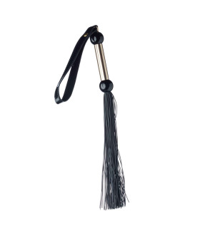 Мини-флоггер (плетка) 100% медицинский силикон, ручка металл NO TABOO - No Taboo