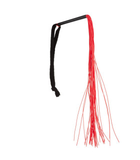 Мини флоггер (плетка) 100% медицинский силикон, красный, 30 см, NO TABOO - No Taboo