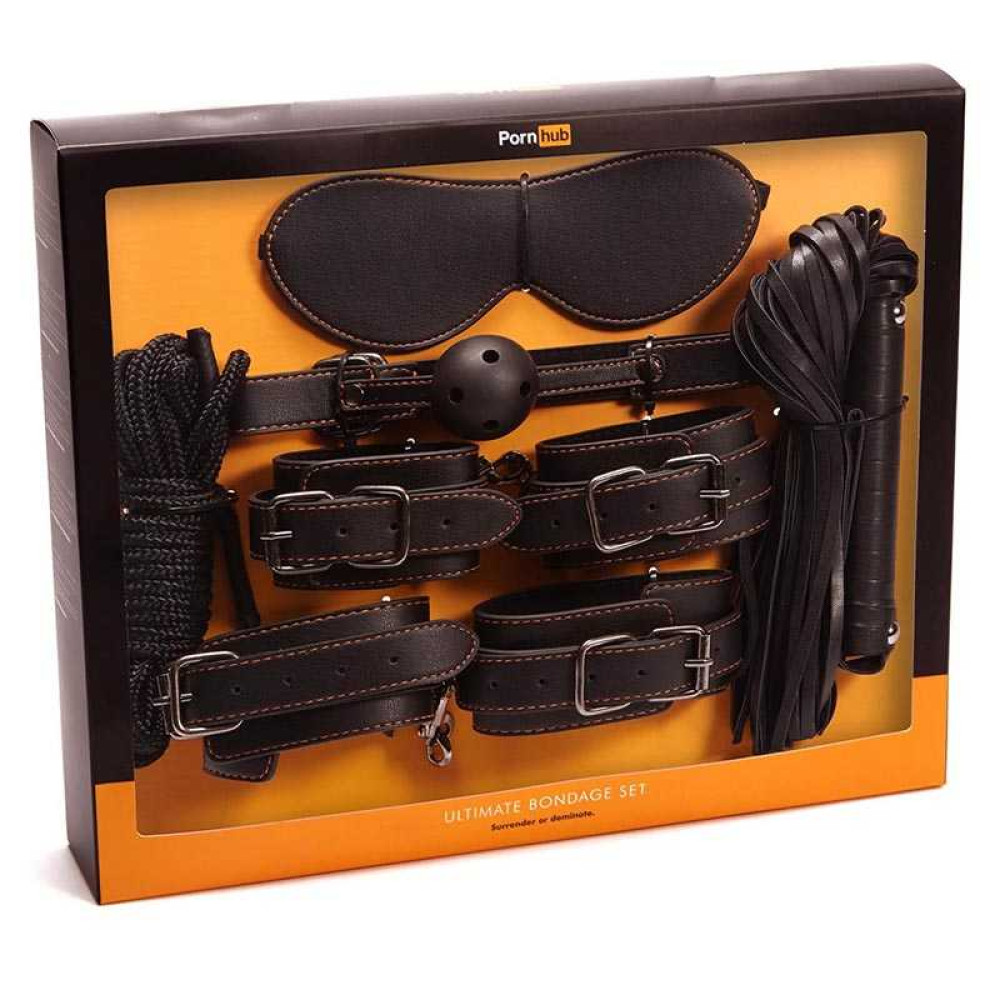 Набір БДСМ 6 предметів Pornhub Ultimate Bondage Set (34287), zoom
